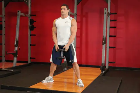 Dambıllı Plié (Sumo) Squat hareketi animasyonu
